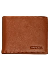 Locke Genuine Leather Bi-fold Wallet Brown