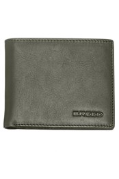 Locke Genuine Leather Bi-fold Wallet Olive