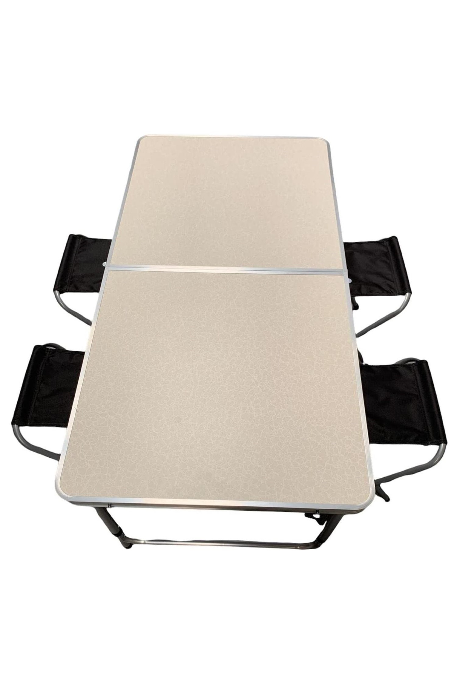 Foldable Picnic Table and 4 Stools Set -