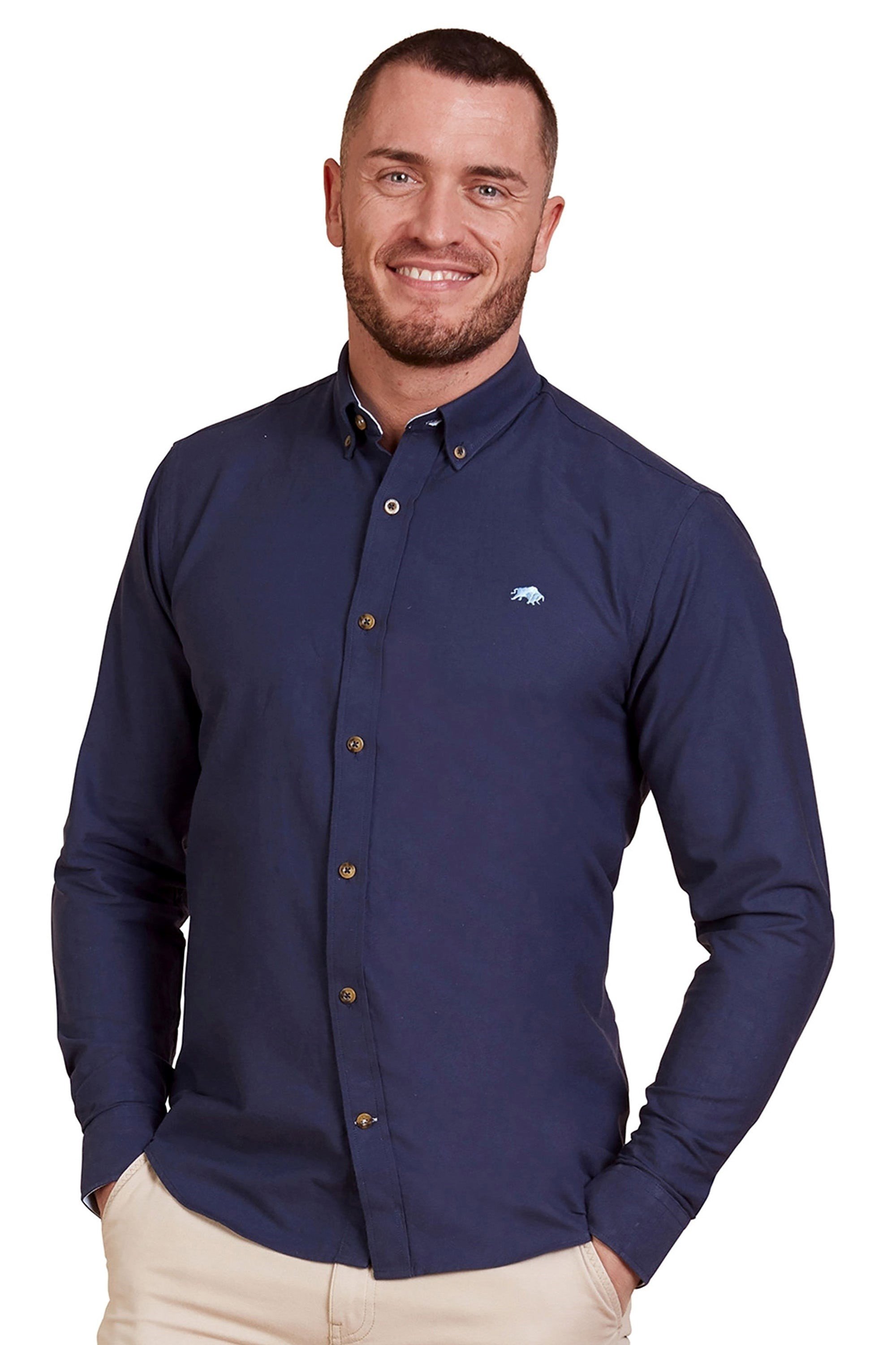 Classic Mens Long Sleeve Oxford Shirt -