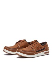 Buton G2 Mens Premium Leather Deck Shoes Walnut