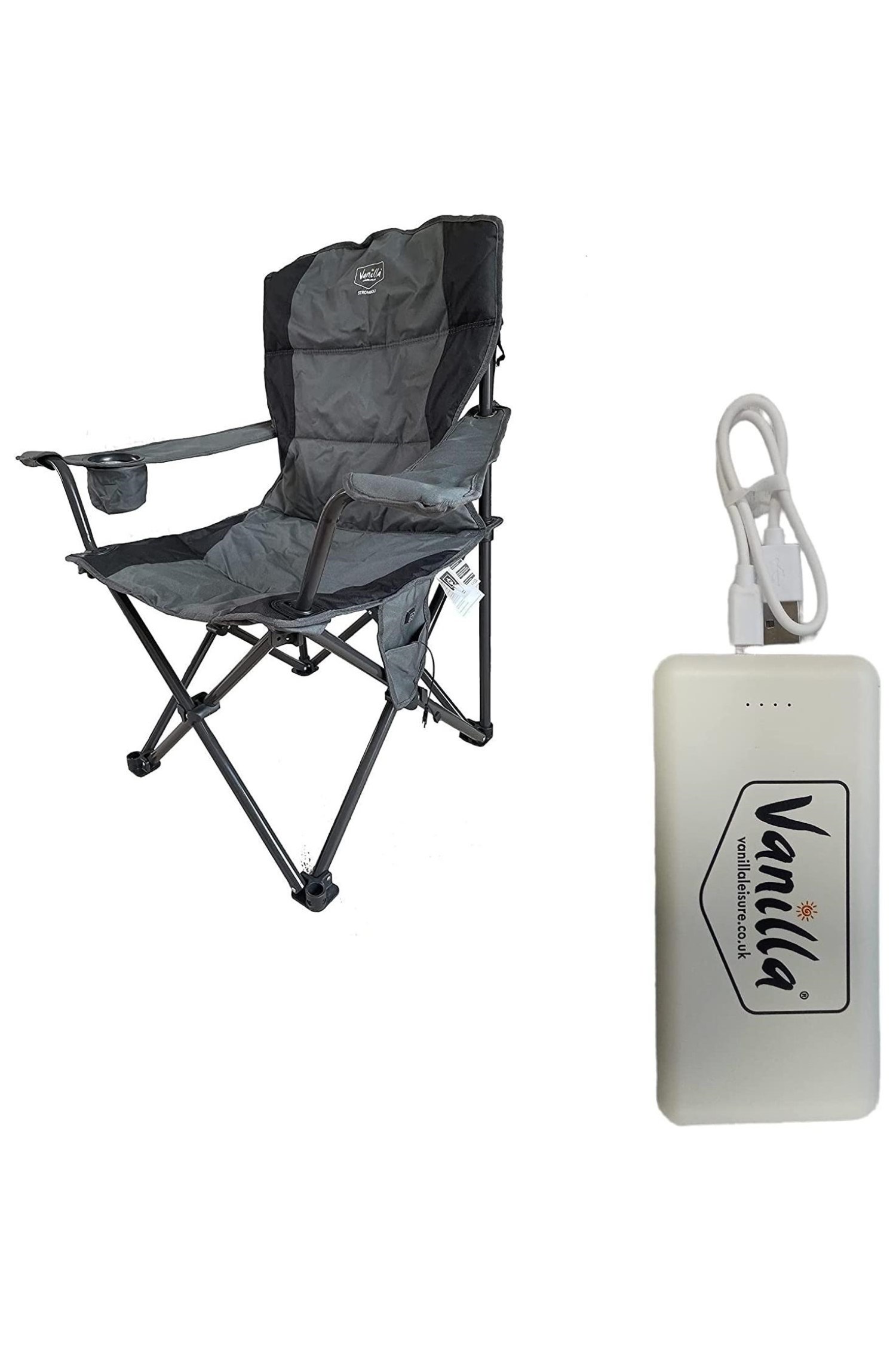 Stromboli Folding Outdoor Heated Camping Chair -
