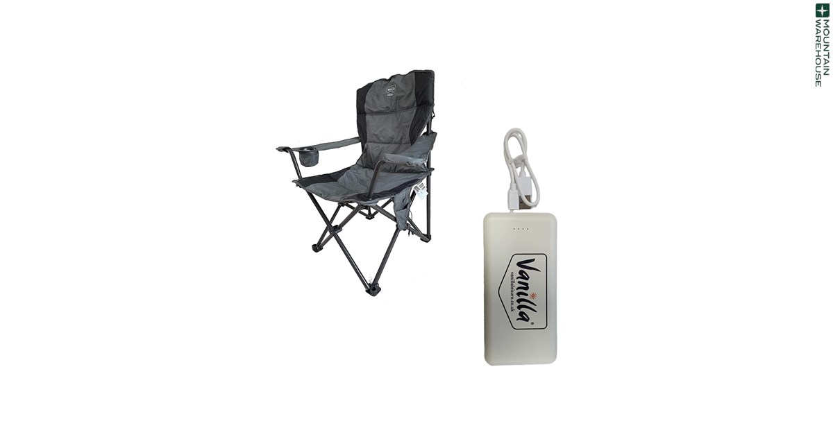 Vanilla Leisure Vesuvius Folding Outdoor Chair with Heated Seat and Back
