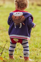 Highland Cow Baby/Kids Hoodie Navy/Red