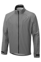 Nightvision Storm Mens Waterproof Cycling Jacket Grey