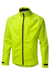 Nightvision Storm Mens Waterproof Cycling Jacket Hi-Viz Yellow