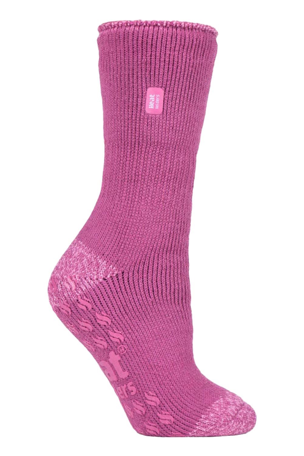 Womens Striped Thermal Socks With Grips