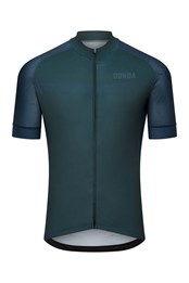 Forest One Short Sleeved Mens Cycling Jersey Dark Green
