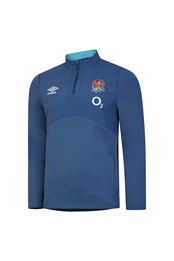England Rugby 22/23 Mens Half-Zip Fleece Ensign Blue/Bachelor