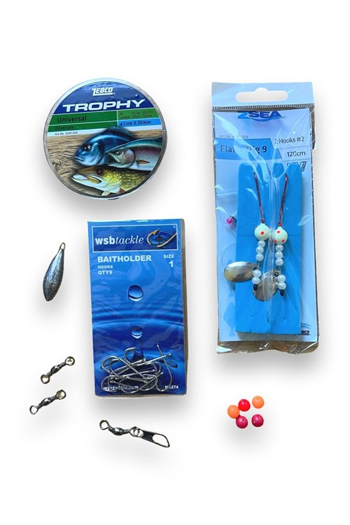 Baitholder Size 1 Fishing Hooks 9-Pack