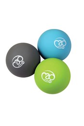 Pack of 3 Trigger Point Massage Balls Grey/Green/Blue