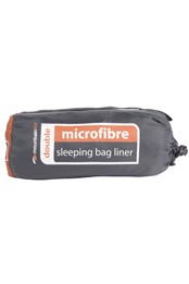 Microfibre Double Sleeping Bag Liner Black