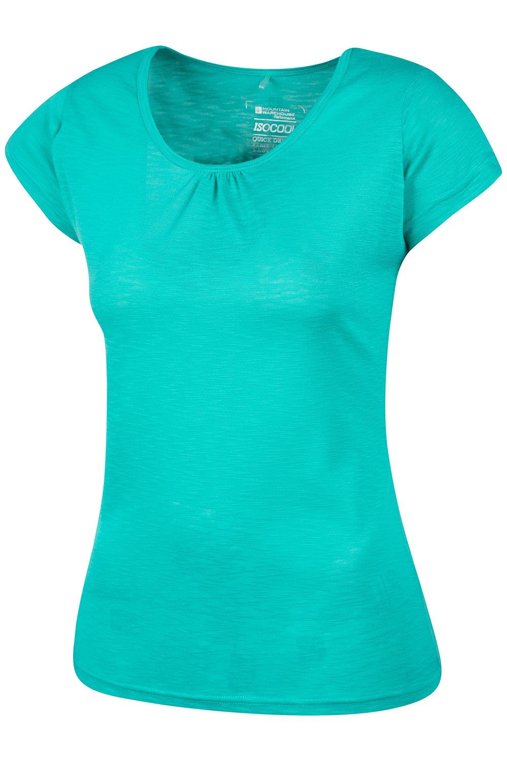 leichtes Freizeit atmungsaktives Sommer-Oberteil mit hoher Feuchtigkeitsregulierung schnell trocknendes Mountain Warehouse Agra Damen-T-Shirt Wandern für Sport