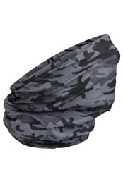 Gemusterter Kopfschlauch für Herren Schwarz-Camouflage