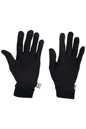 Silk Gloves Black