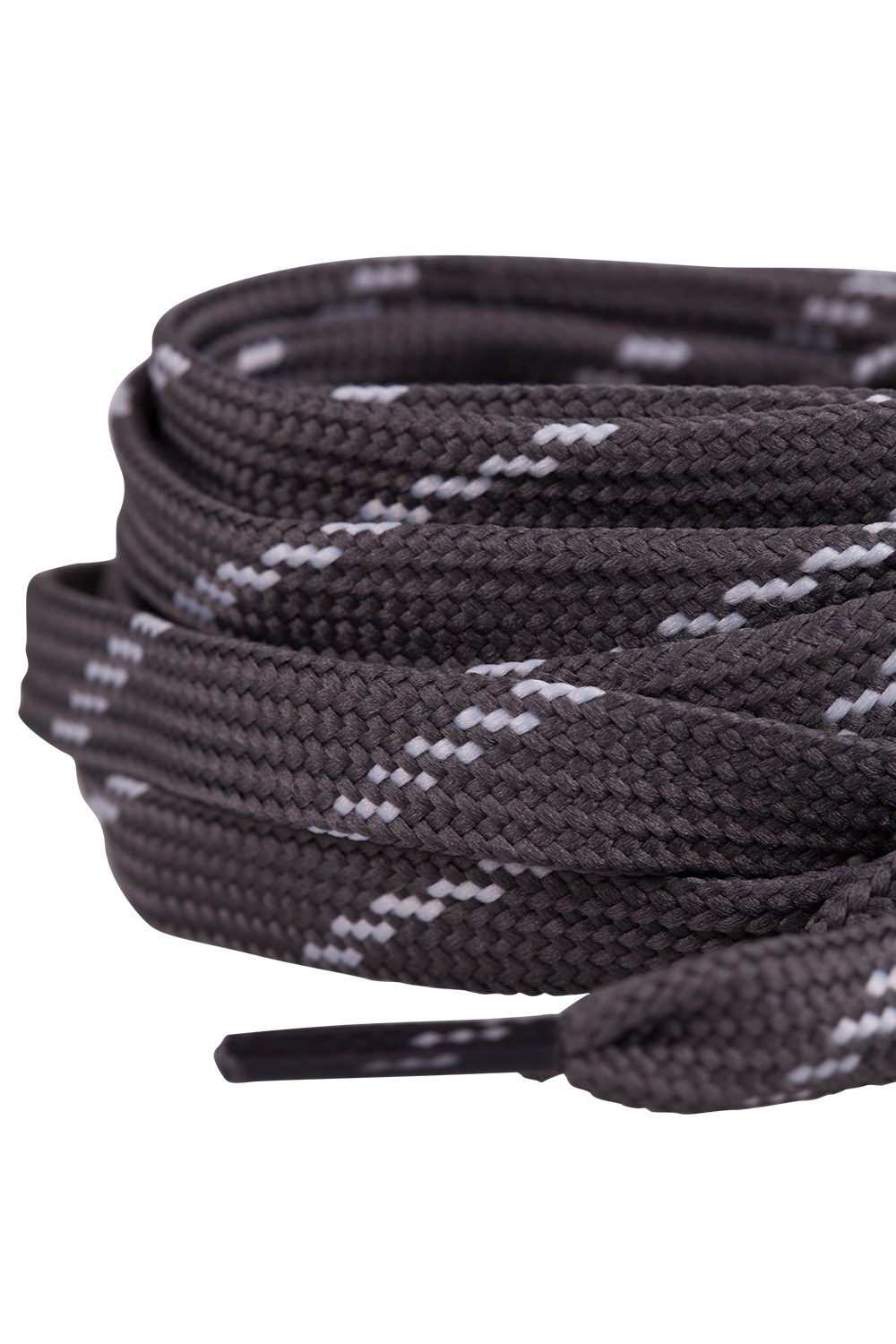 Mountain Warehouse Fleck Boot Laces in Light Grey with Plastic Aglets-One Size 
