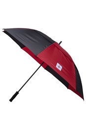 Paraguas con rayas verticales Golf Rojo